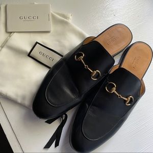 Gucci Princetown slides, sz 41